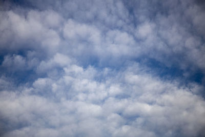 Low angle view of clouds in sky