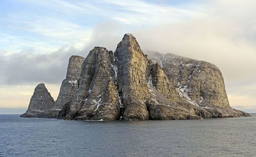 Remote island in the high arctic near sunneshine bay on baffin island in nunavut, canada