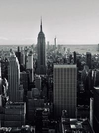 Aerial view of buildings in city