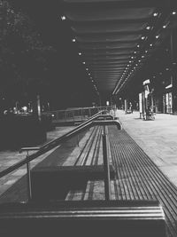 View of railroad station platform