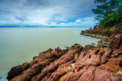 Scenic view of sea against sky