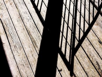 Low angle view of shadow against sky