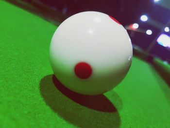 Close-up of ball on table