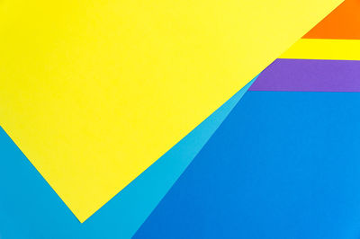 Close-up of multi colored yellow wall