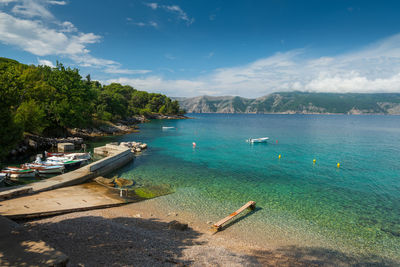 Scenic view of sea against sky