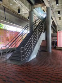 Empty staircase in building