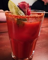 Close-up of drink on table