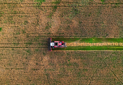 Tractor on field