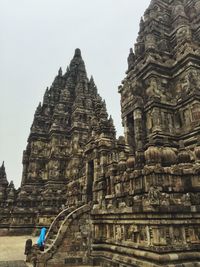 Statue of temple against clear sky