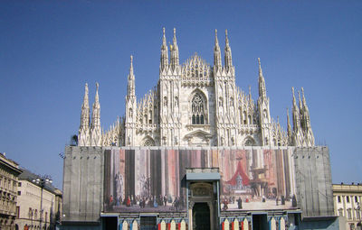 View of cathedral against clear sky