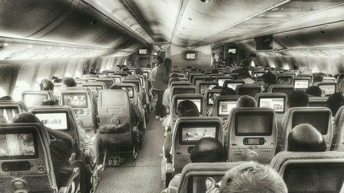 Interior of train