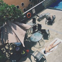 high angle view