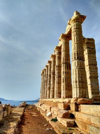 Old ruin building against sky