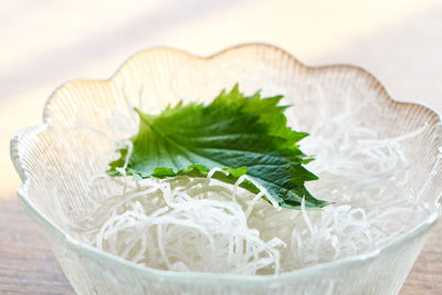 Close-up of pasta in bowl