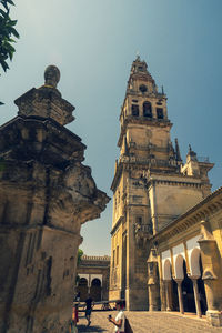 Low angle view of historic building against sky