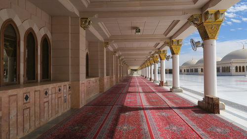 Empty corridor of building