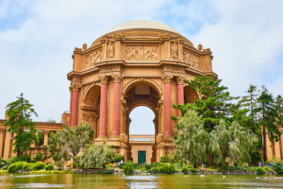 Low angle view of historical building