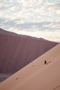 Scenic view of desert against sky