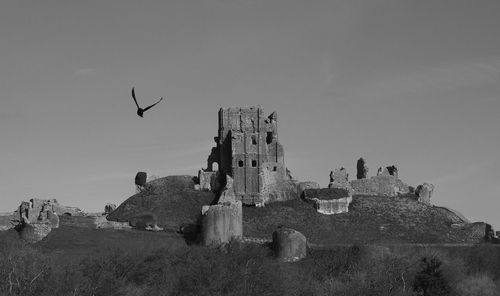 Low angle view of historical building against sky