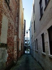 Alley amidst buildings in city