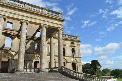 Low angle view of historical building