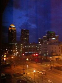 City street at night