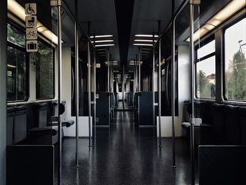 Interior of train