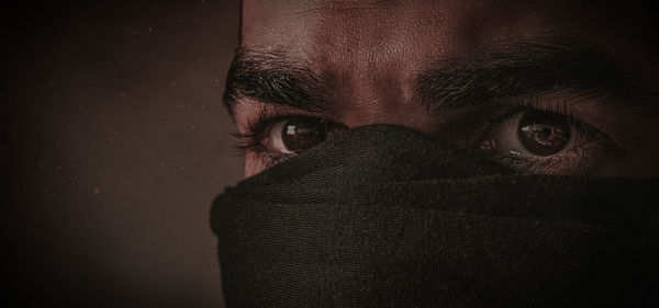 Close-up portrait of woman