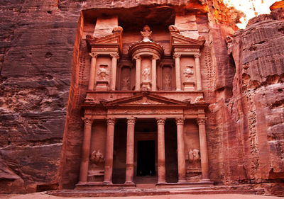 Low angle view of historic temple