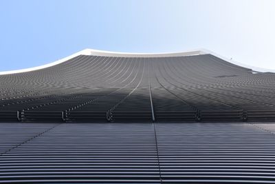 Low angle view of built structure against clear sky