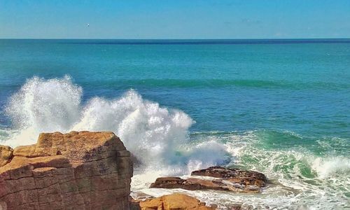 Rocks in sea