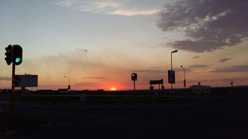 Road at sunset