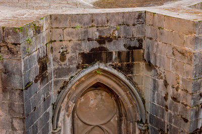 Stone wall of old building