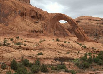 Rock formations in a desert