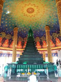 Multi colored lit up at night