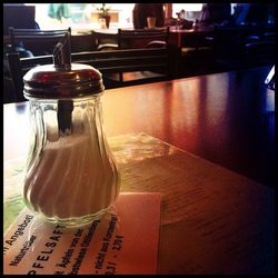 Empty chairs in restaurant