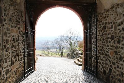 View of archway