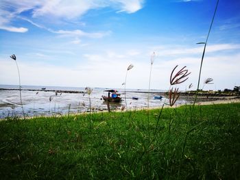 Scenic view of sea against sky