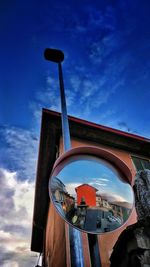 Low angle view of building against sky