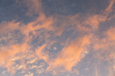 Low angle view of cloudy sky