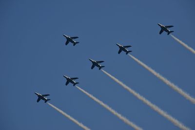 Group of planes in the sky