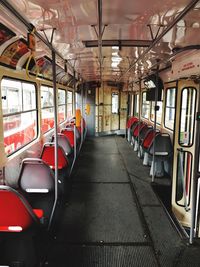 Interior of train