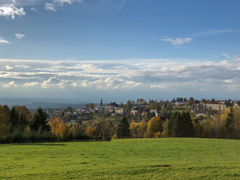 Scenic view of landscape against sky