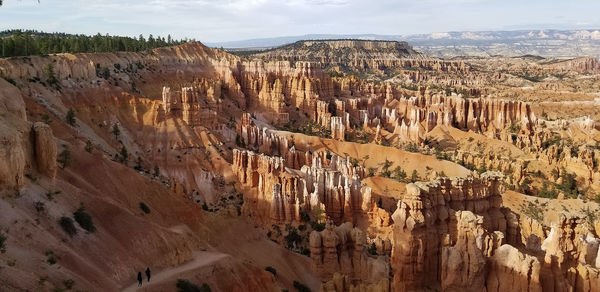 Panoramic view of rock formations