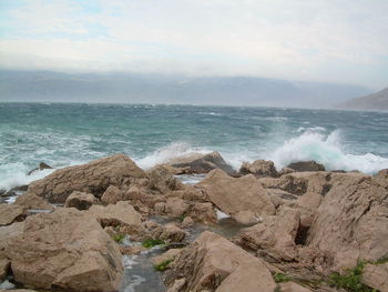 Scenic view of sea against sky