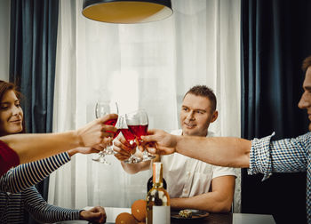 Group of people at restaurant