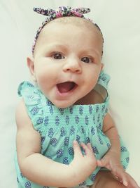 Portrait of cute baby
