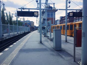 Railroad station platform