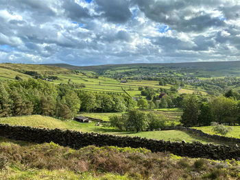 Rain, sweeping across the hills, and moors near, haworth, keighley, uk