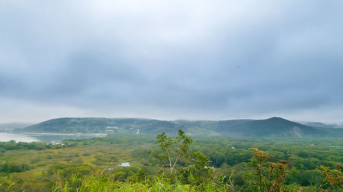 Scenic view of landscape against sky